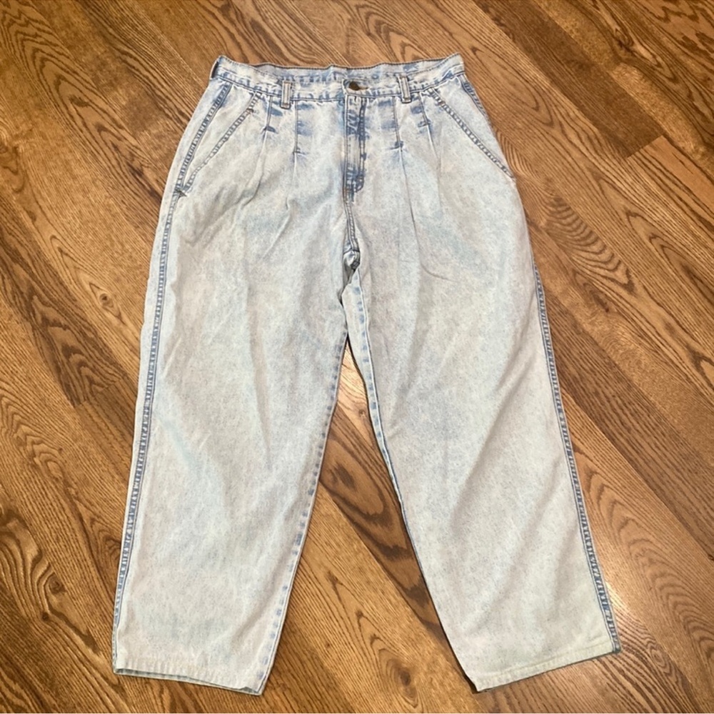 Women's 80's vintage Zena Acid Wash high waist 27 28 S